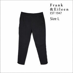 Frank & Eileen Tee Lab Black Cotton French Terry Sweatpants LAB628TF Womens L
